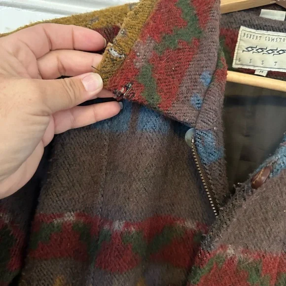 Vintage southwestern Multicolor Patterned Men's Jacket size M - Picture 13 of 15